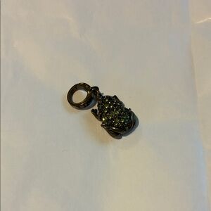 Fossil Rhinestone Frog Charm